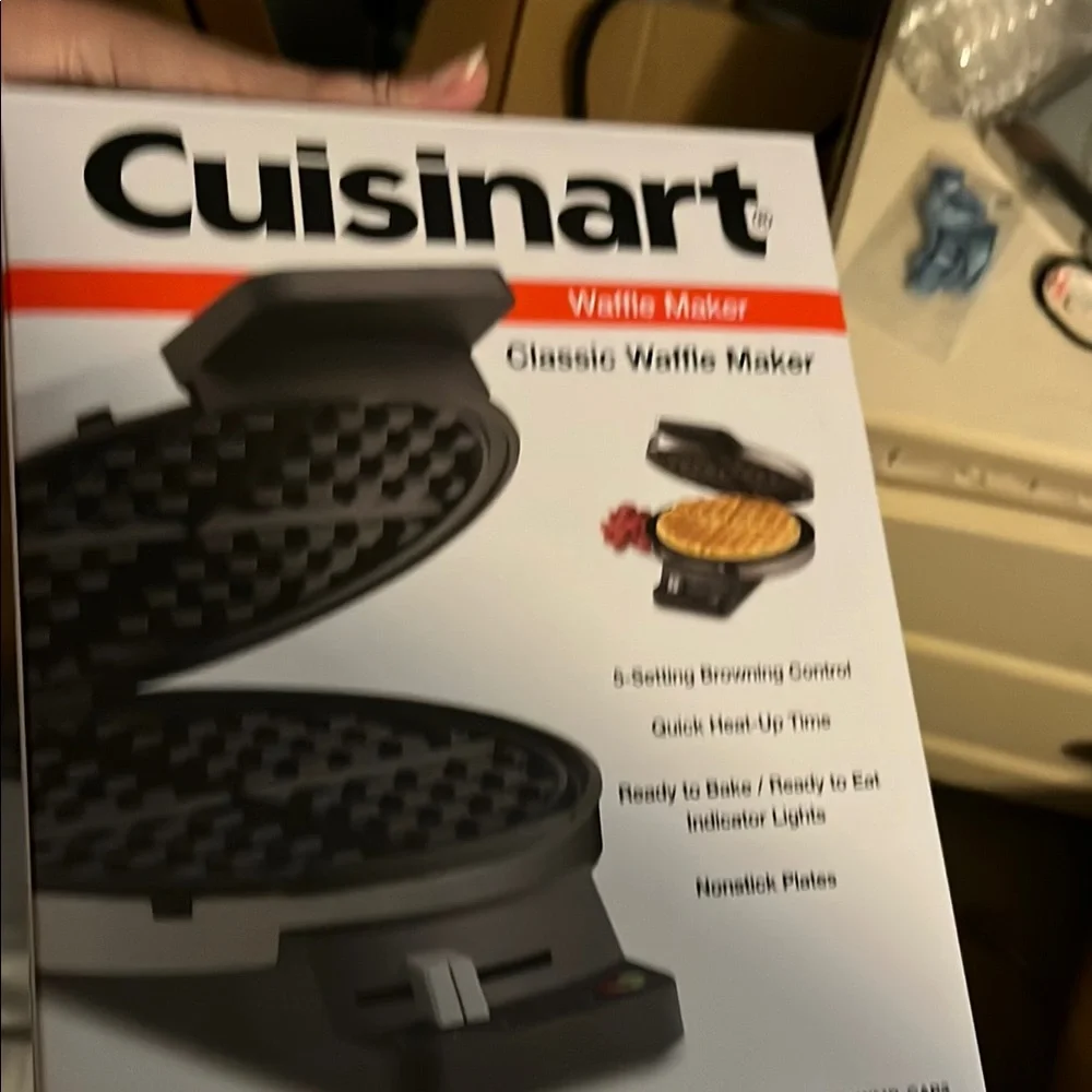 Cuisinart Silver Waffle Maker plate accessory only clearance item